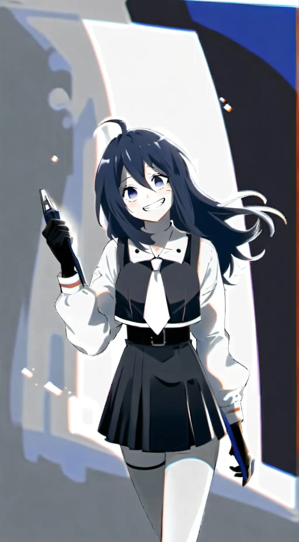 ai character: miss circle background