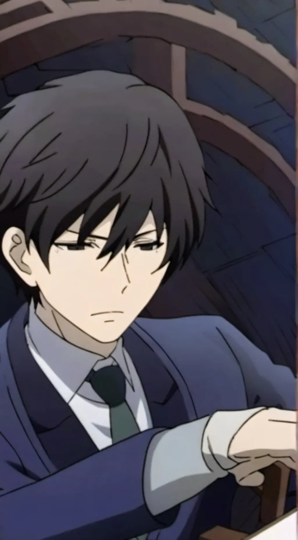 ai character: †🖤±Asher±🖤† background