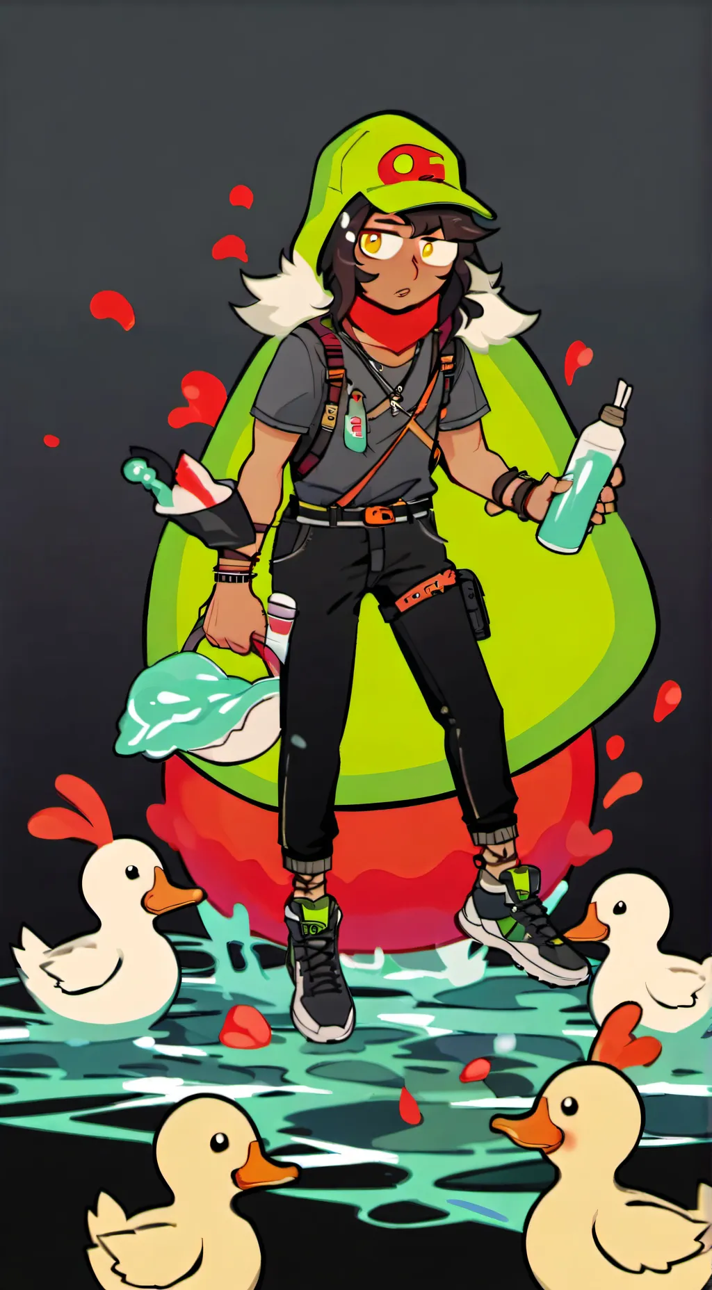 ai character: 🍊Qsmp background