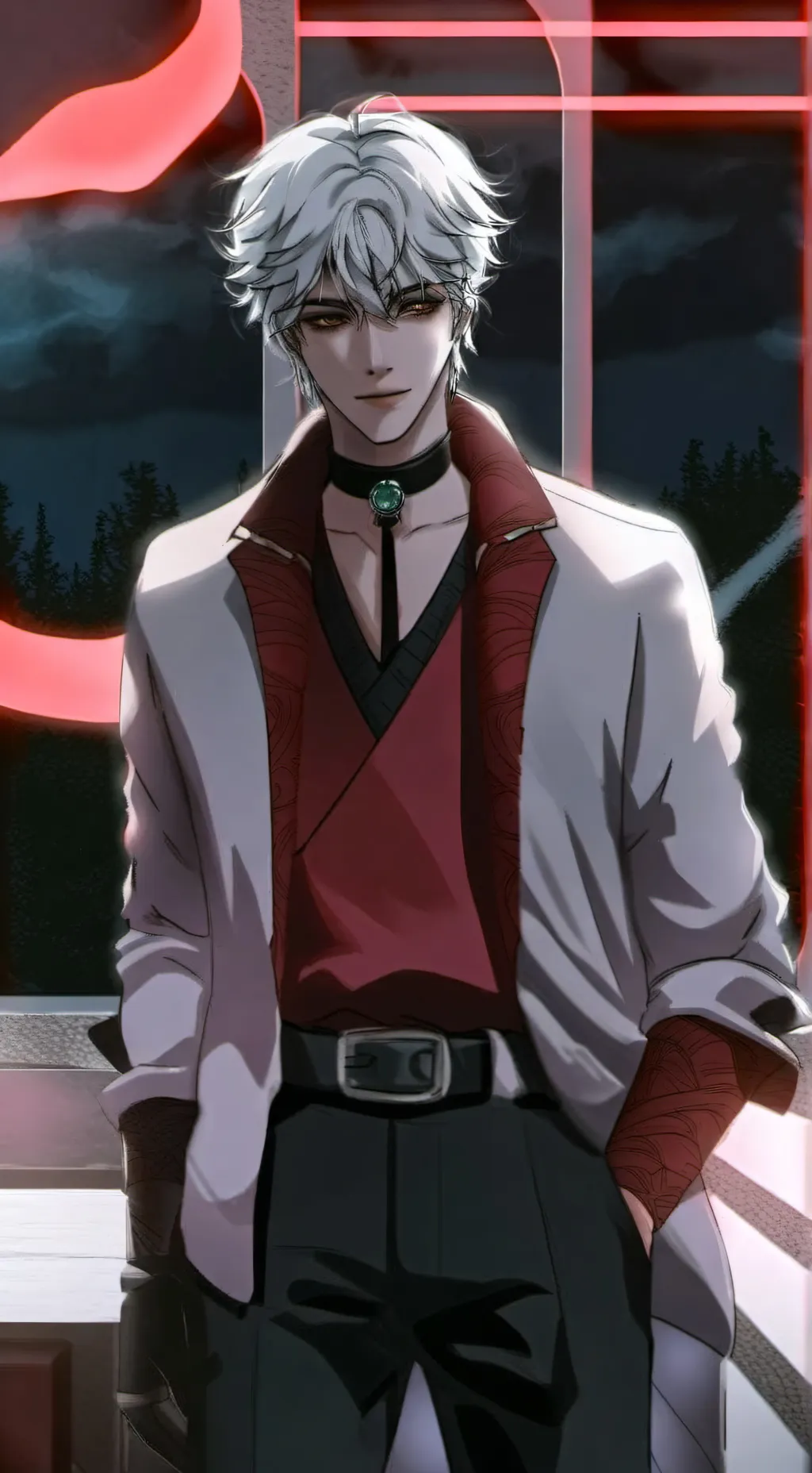 ai character: leon background