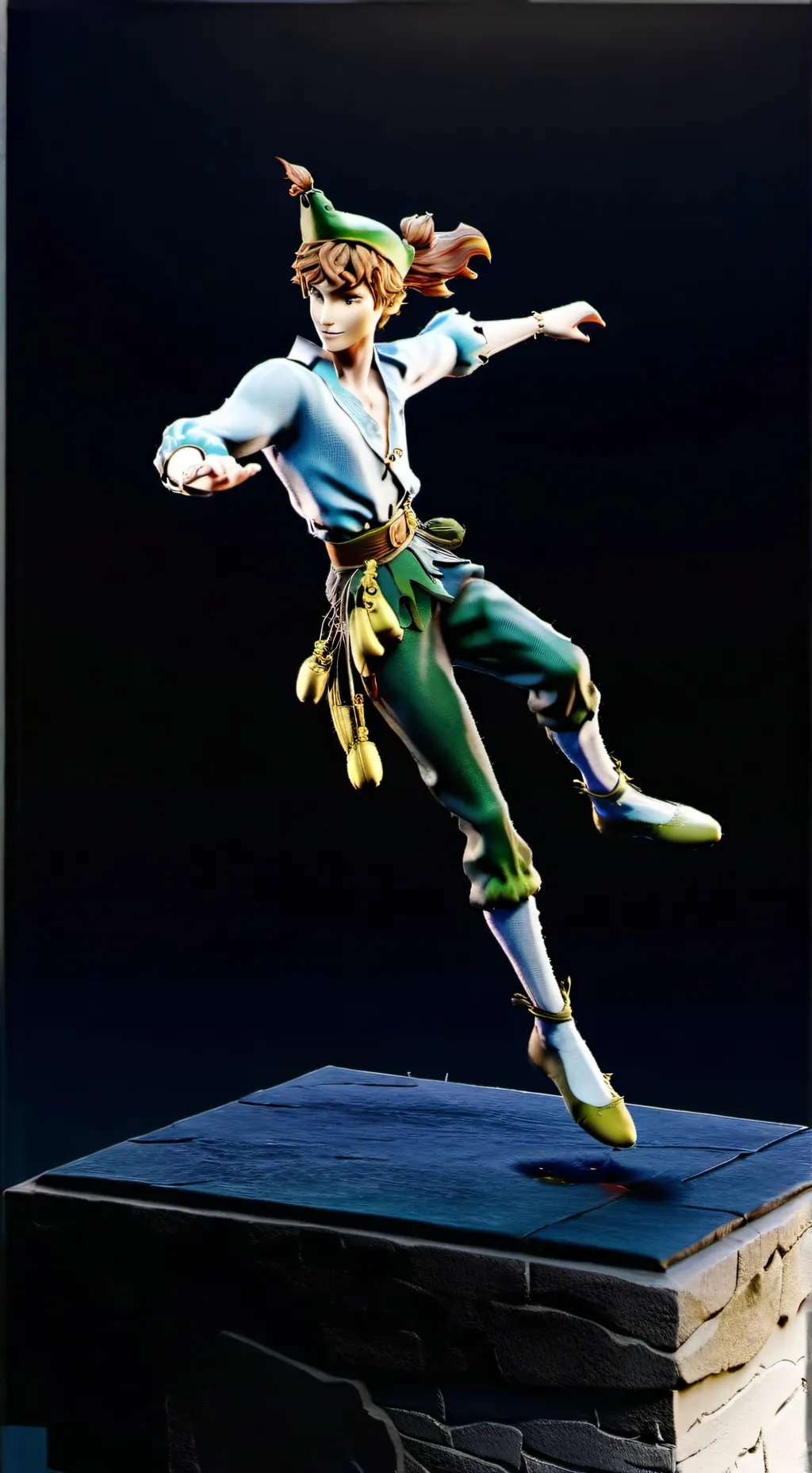 ai character: Peter Pan background
