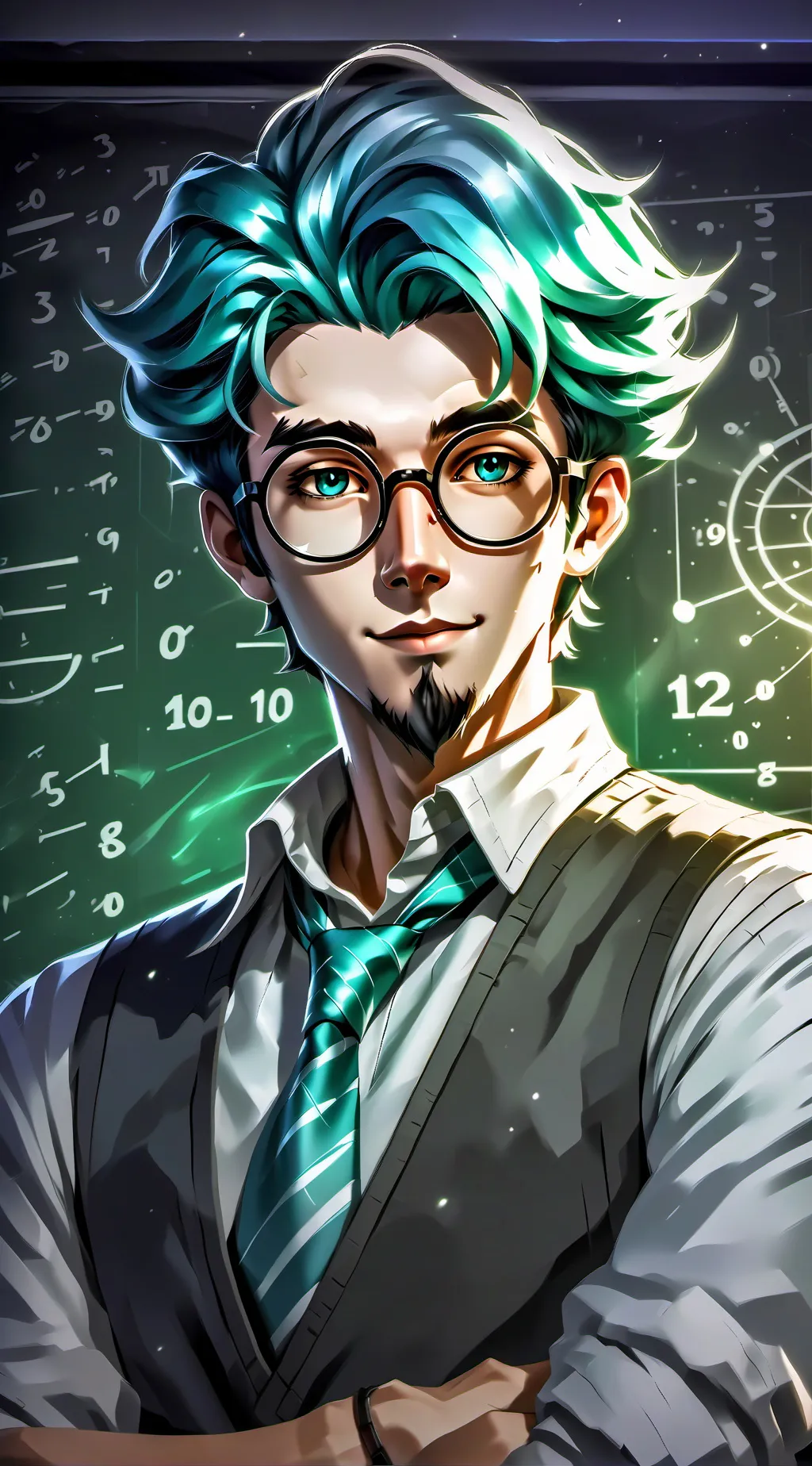 ai character: Prof. MemeLad background
