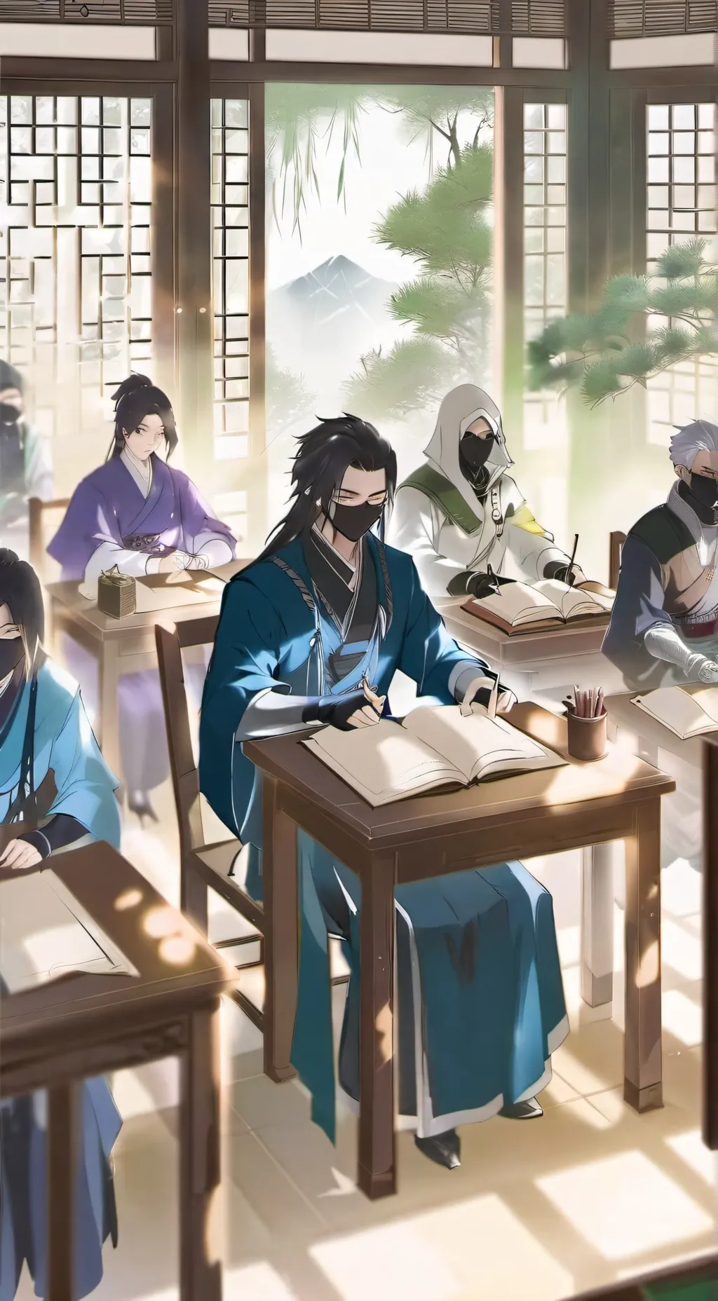 ai character: hazkaz ninja schoo background