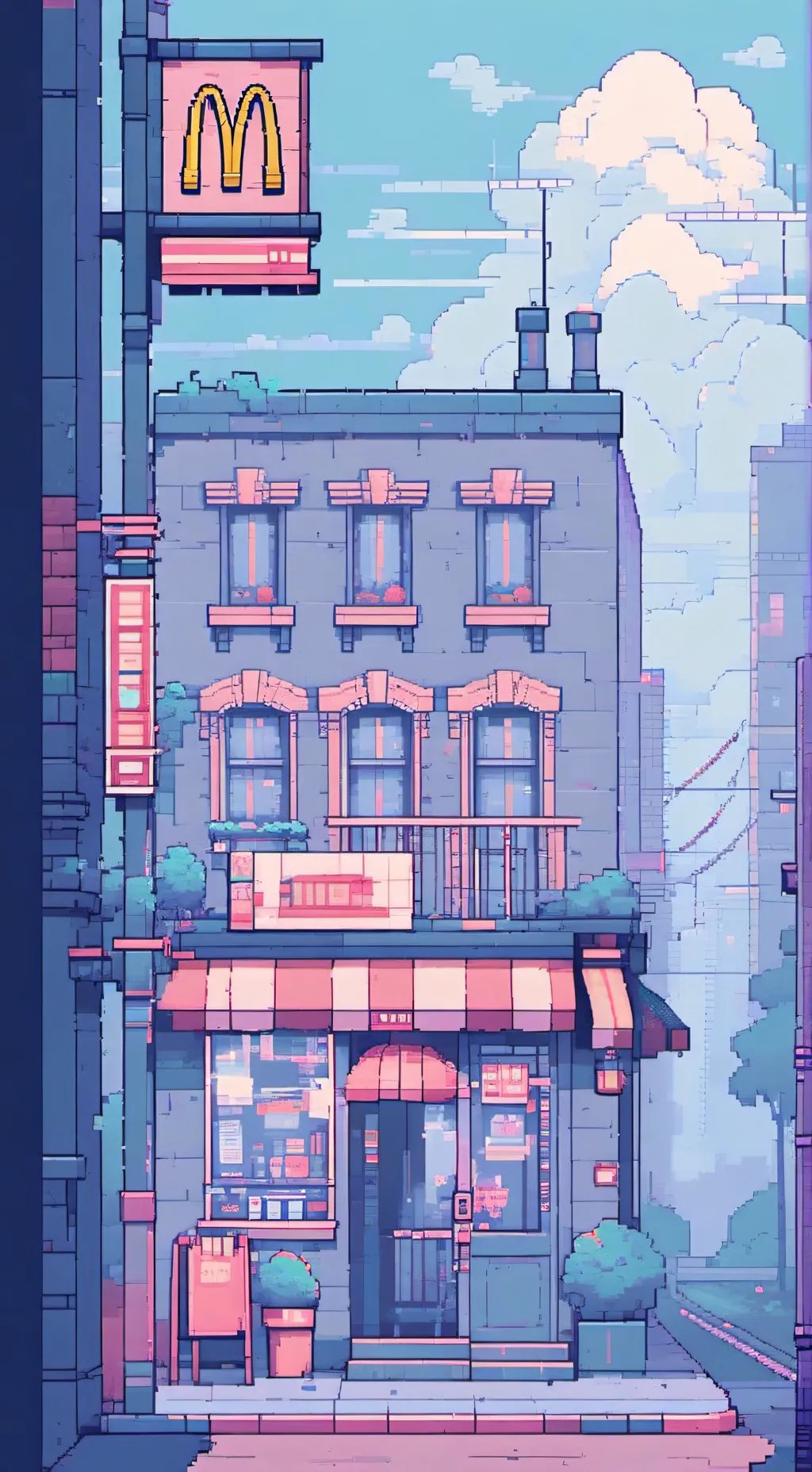 ai character: Mha Karen McDonald background