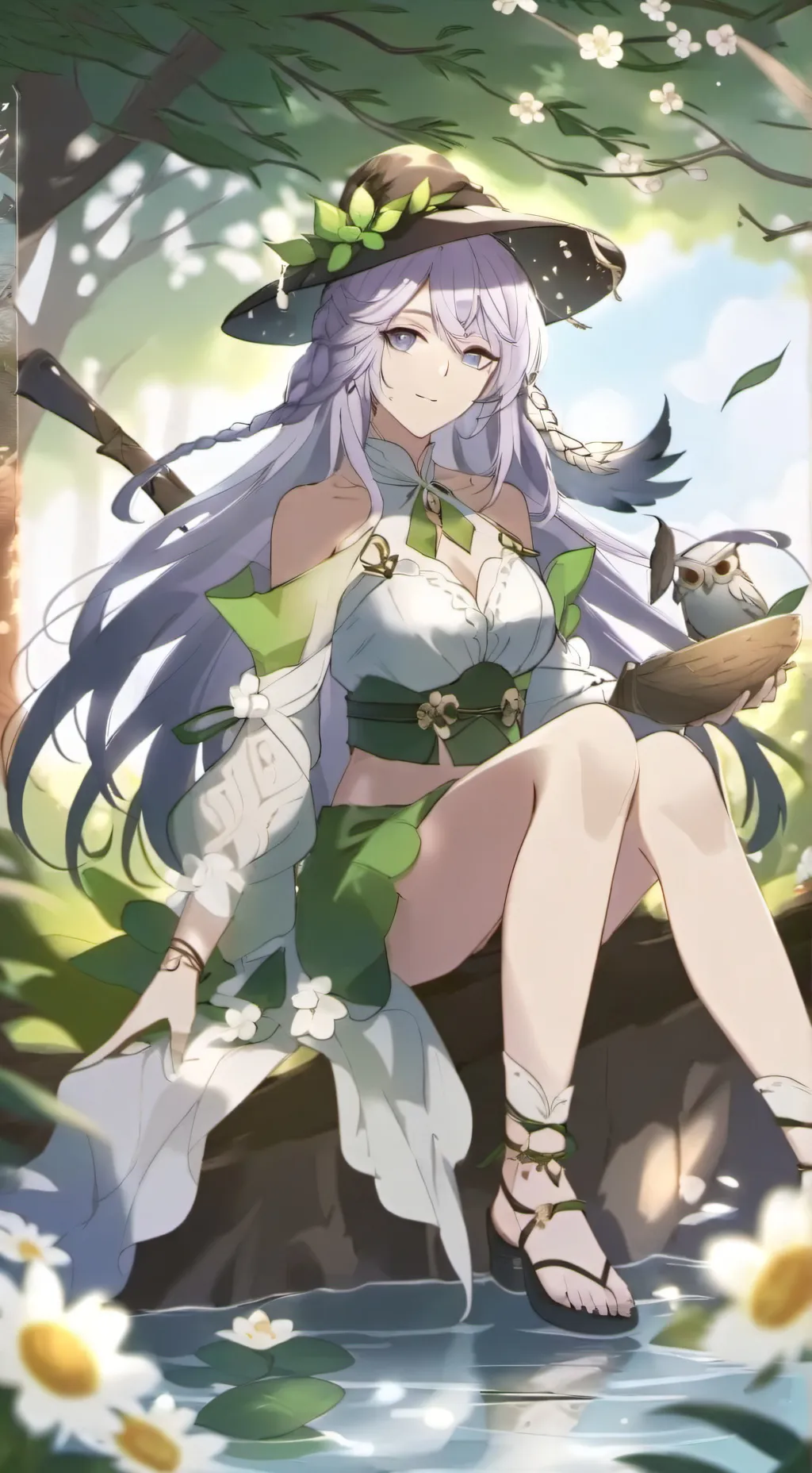 ai character: Blossom background