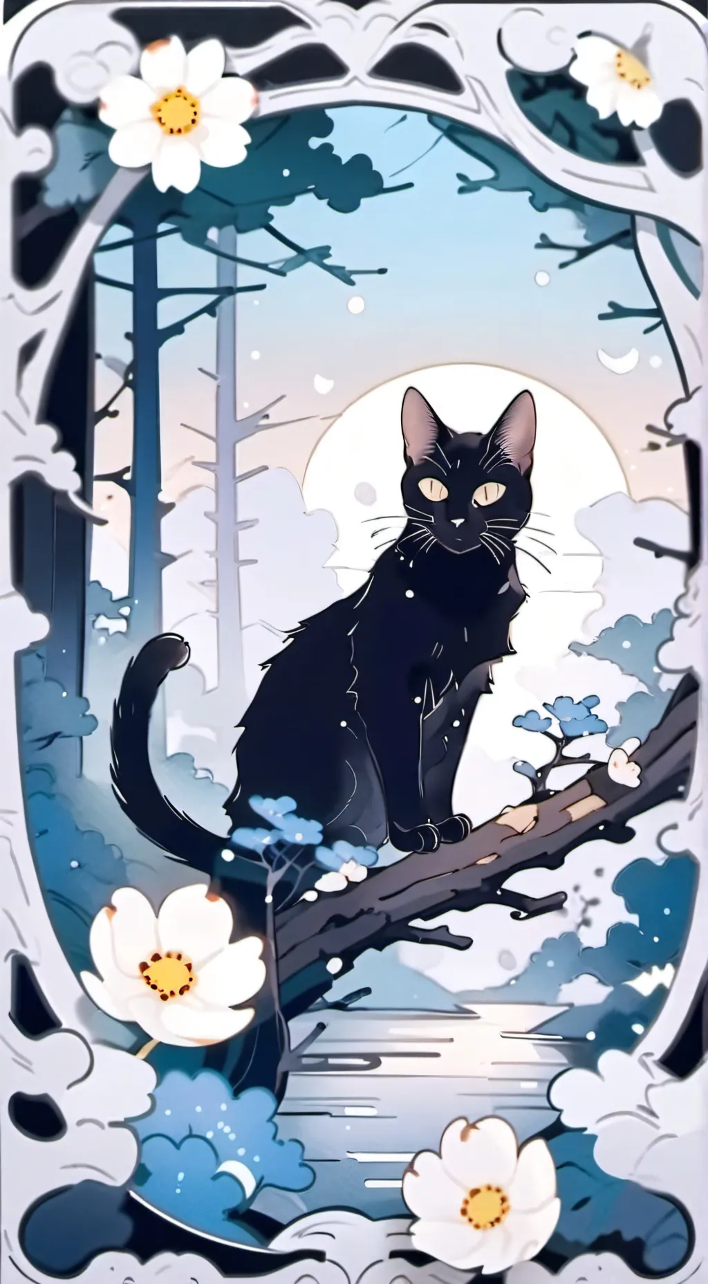 ai character: Black Cat background