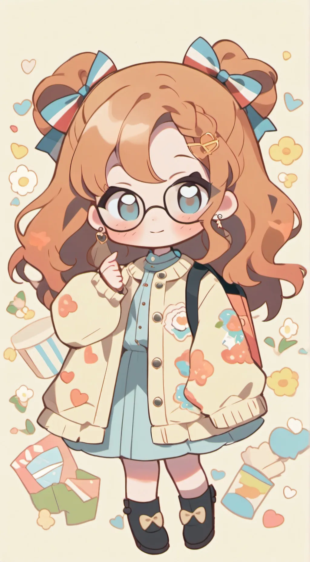 ai character: lovebirds background