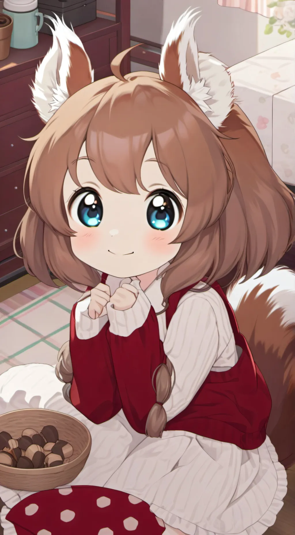 ai character: Sofia Squirrel Spirit background