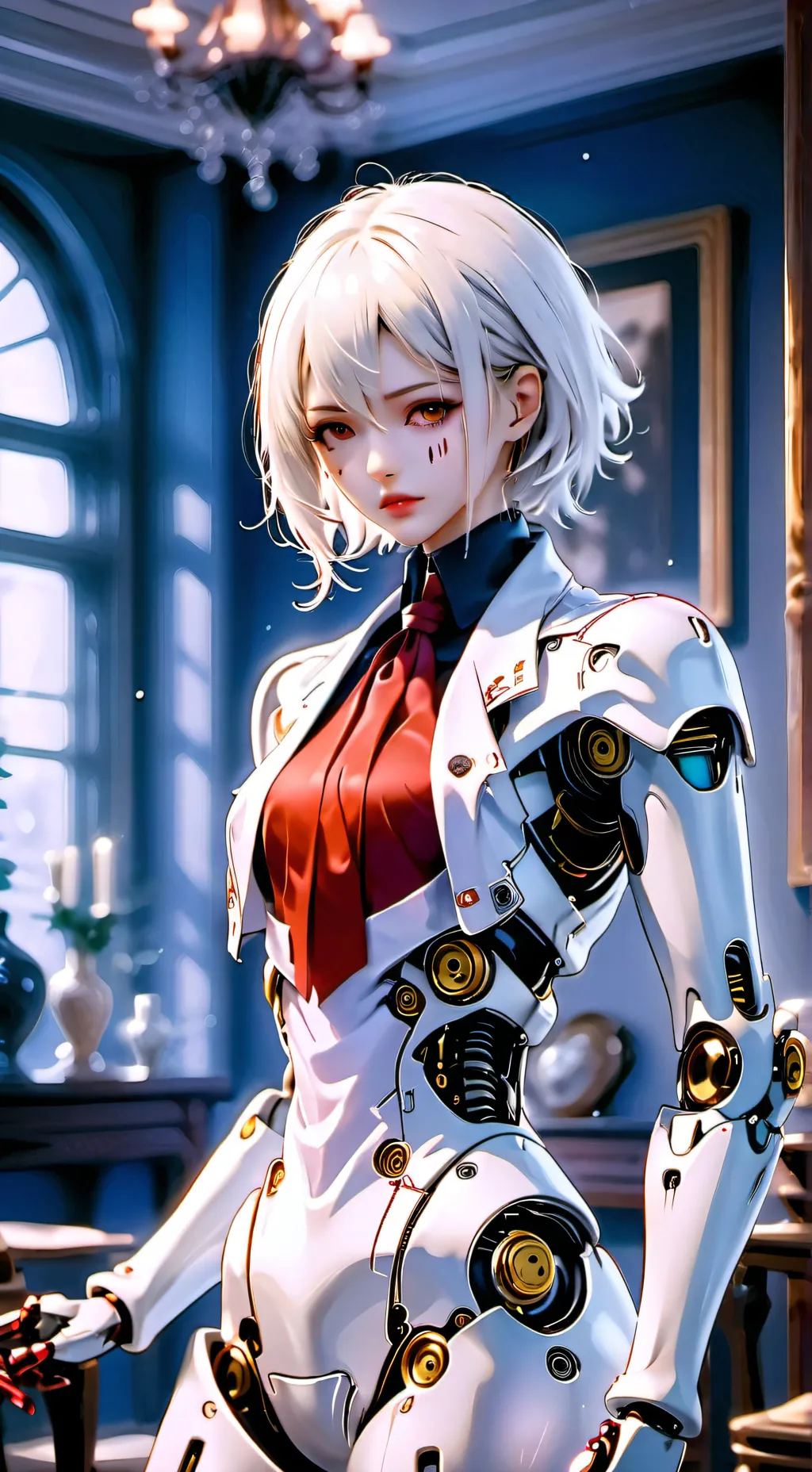 ai character: Aurora background