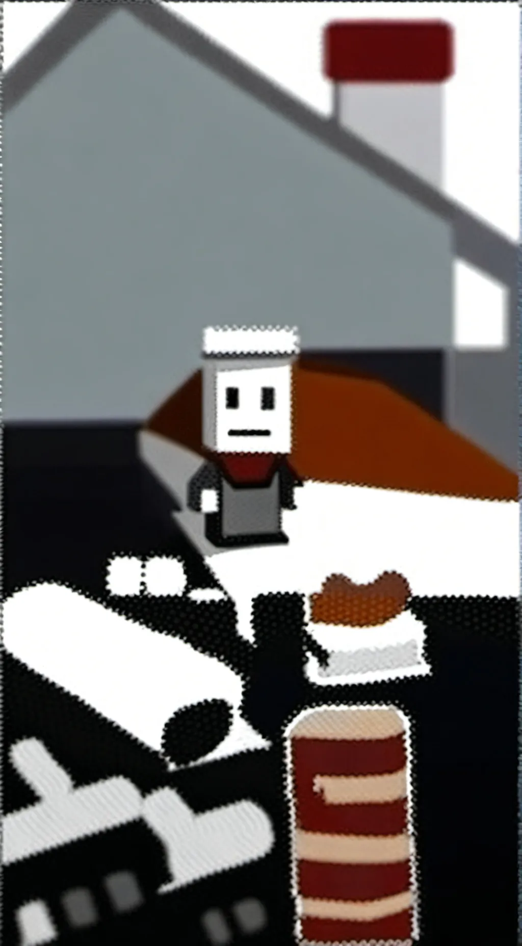ai character: roblox bacon background