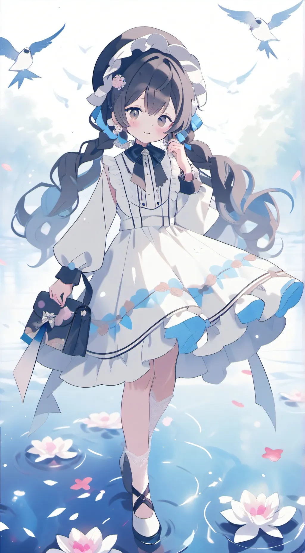 ai character: head emoji   background