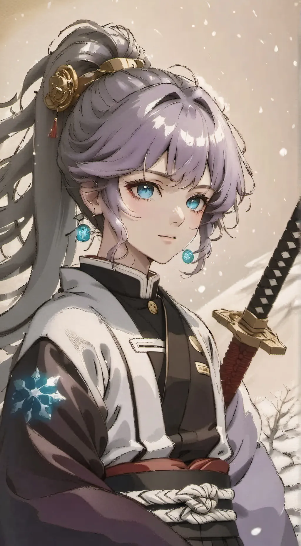 ai character: demon slayer mia  background