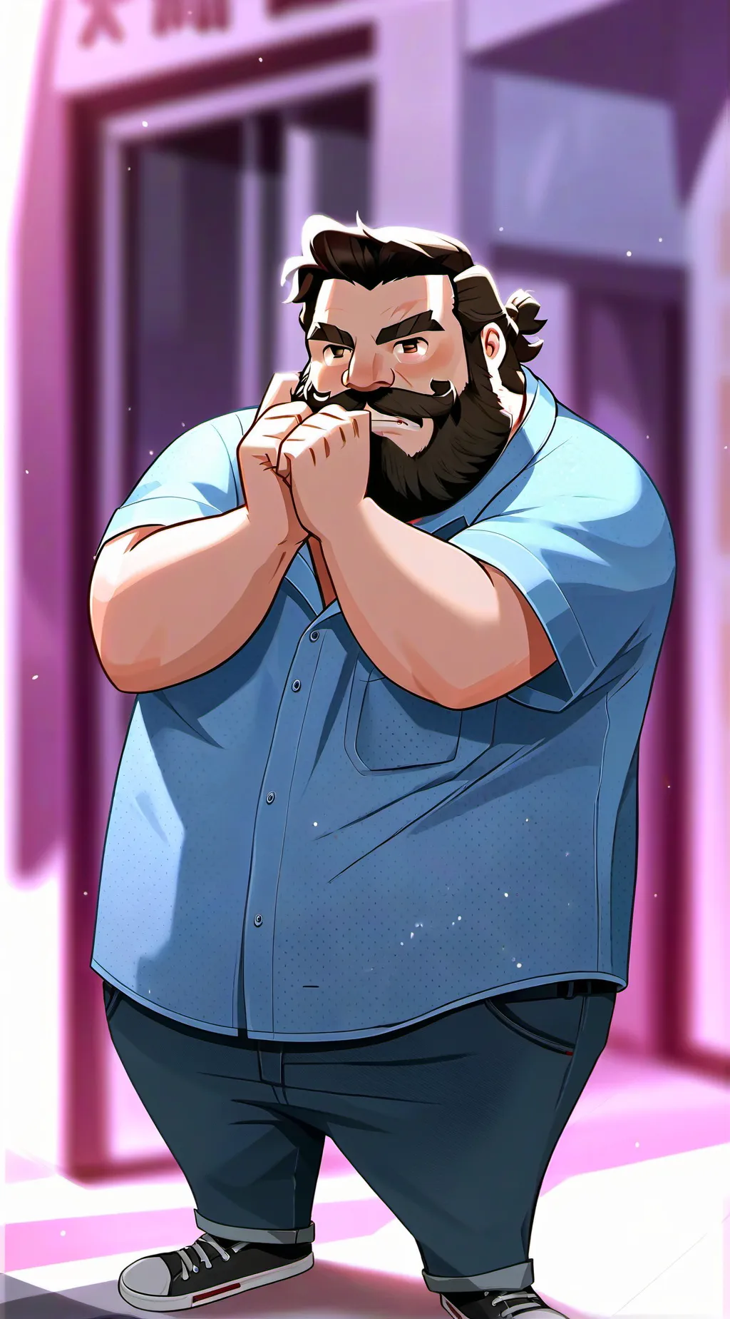 ai character: i am steve femboy background