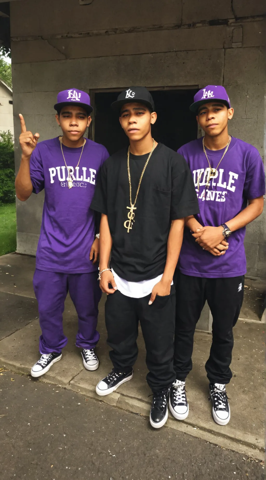 ai character: Grape St Crips background