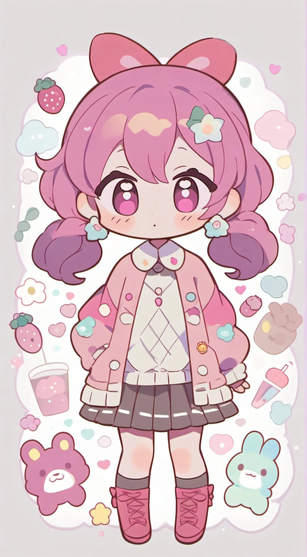 ai character: Lucky background