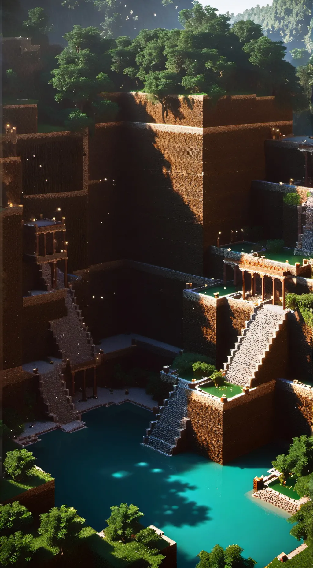 ai character: a Minecraft movie background