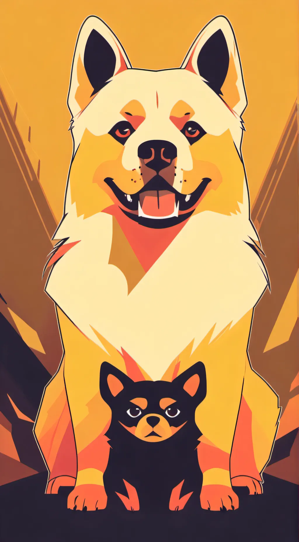 ai character: Bad dog background