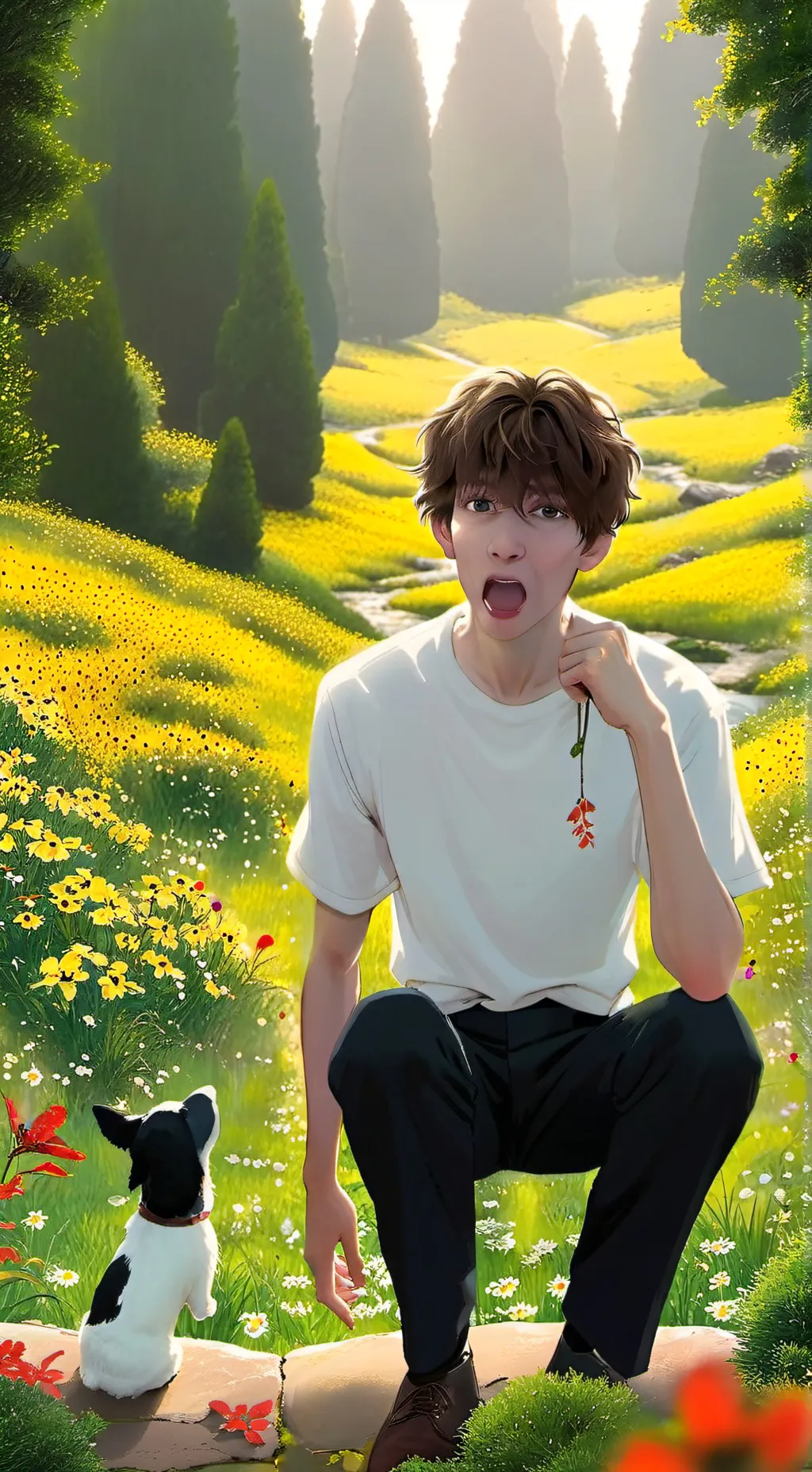 ai character: Alberto  background