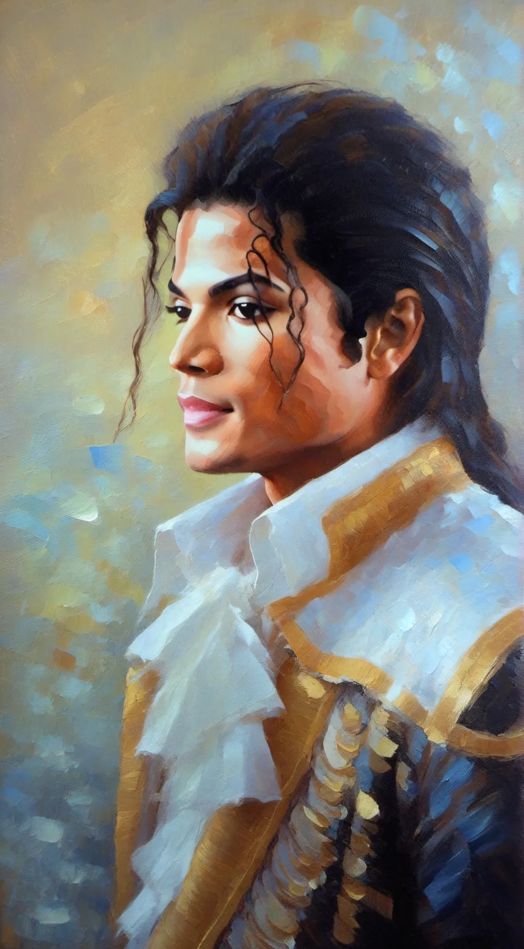 ai character: Michael Jackson  background