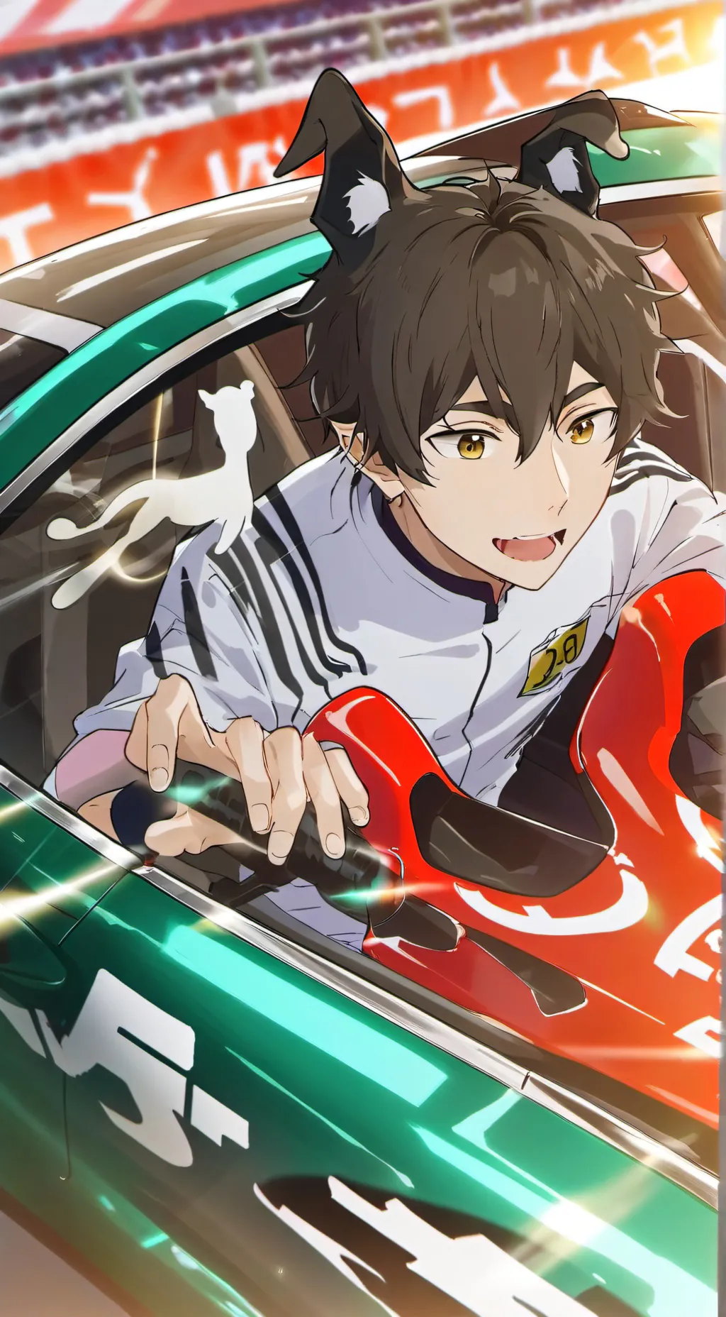 ai character: Racer Spirit Hound background