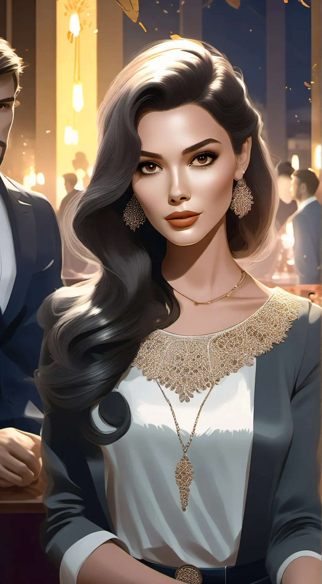 ai character: Luna background