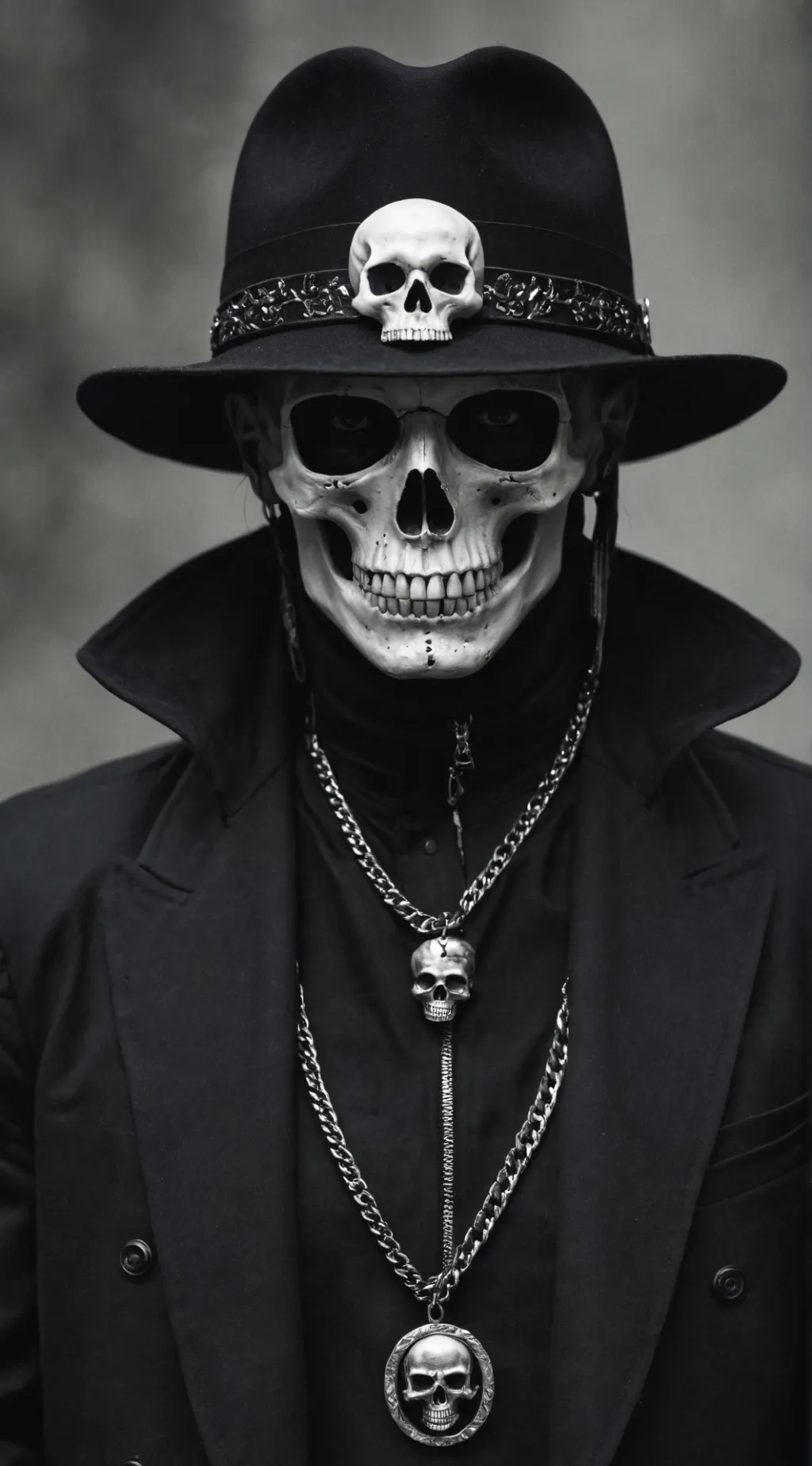 ai character: Skeleton  background