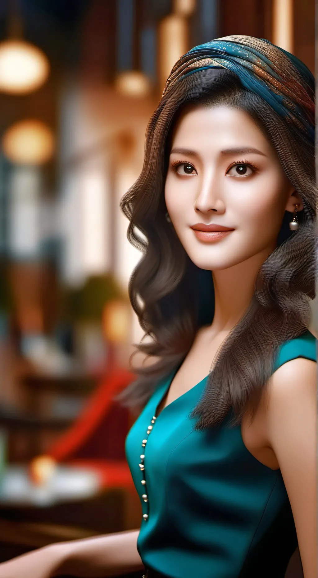 ai character: Lucía background