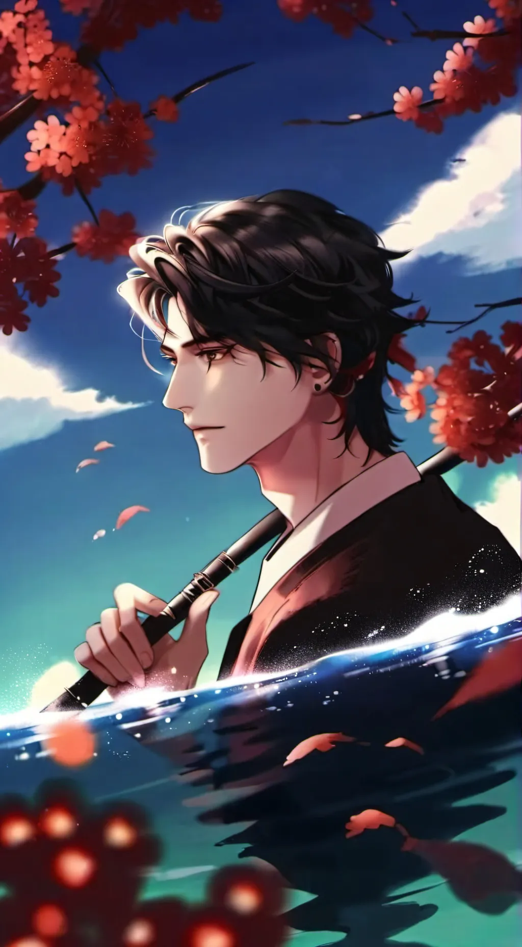 ai character: tanjiro kamado background