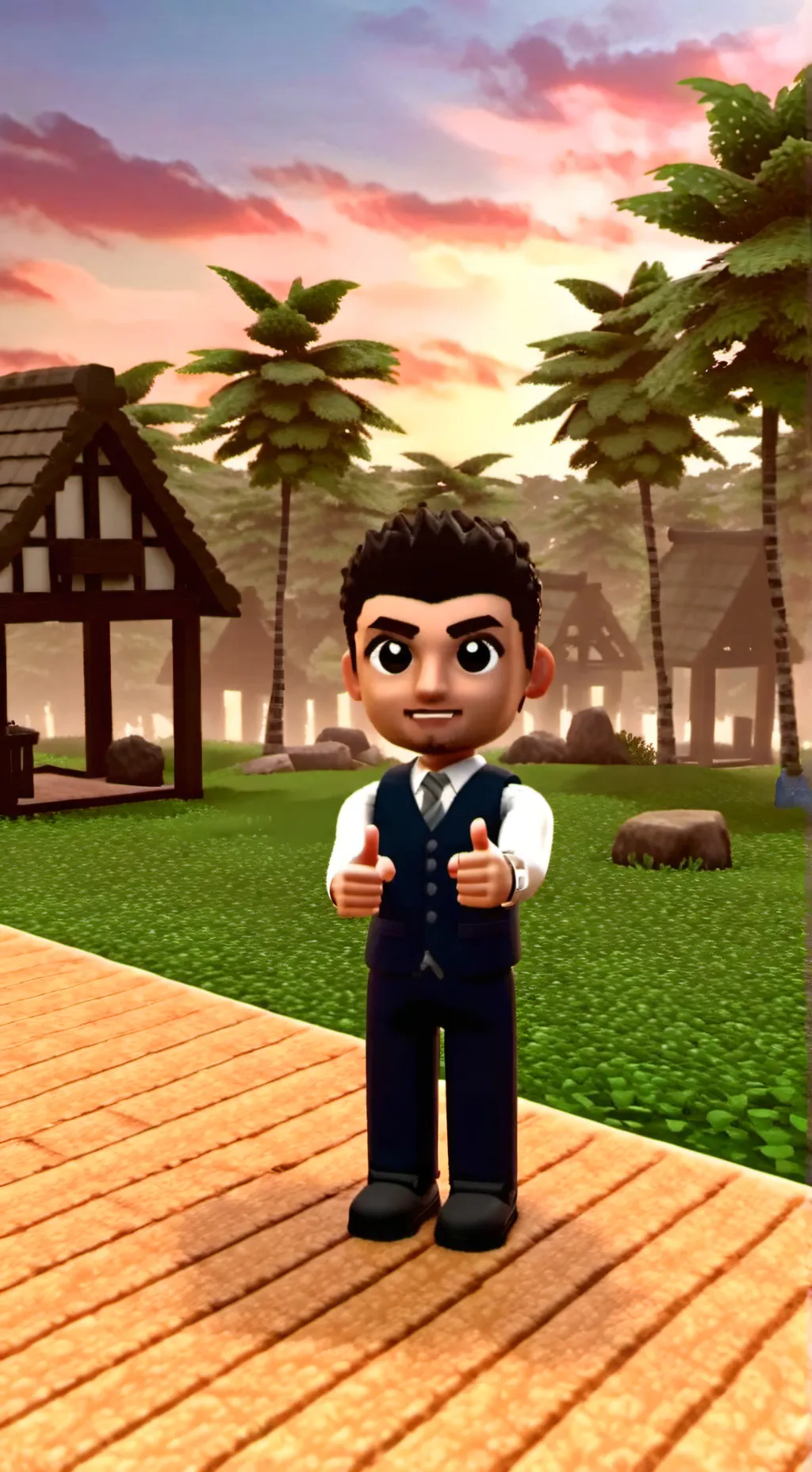 ai character: Blox fruits background