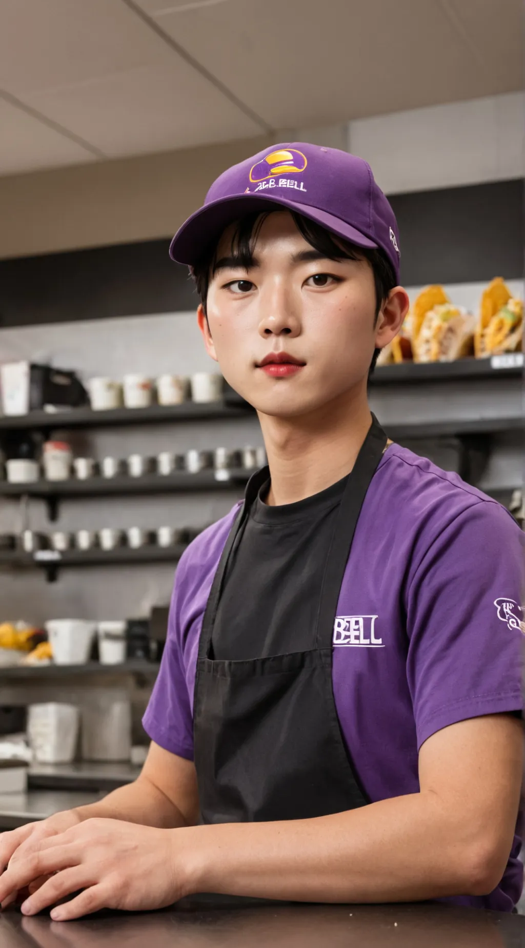ai character: Taco bell employee background
