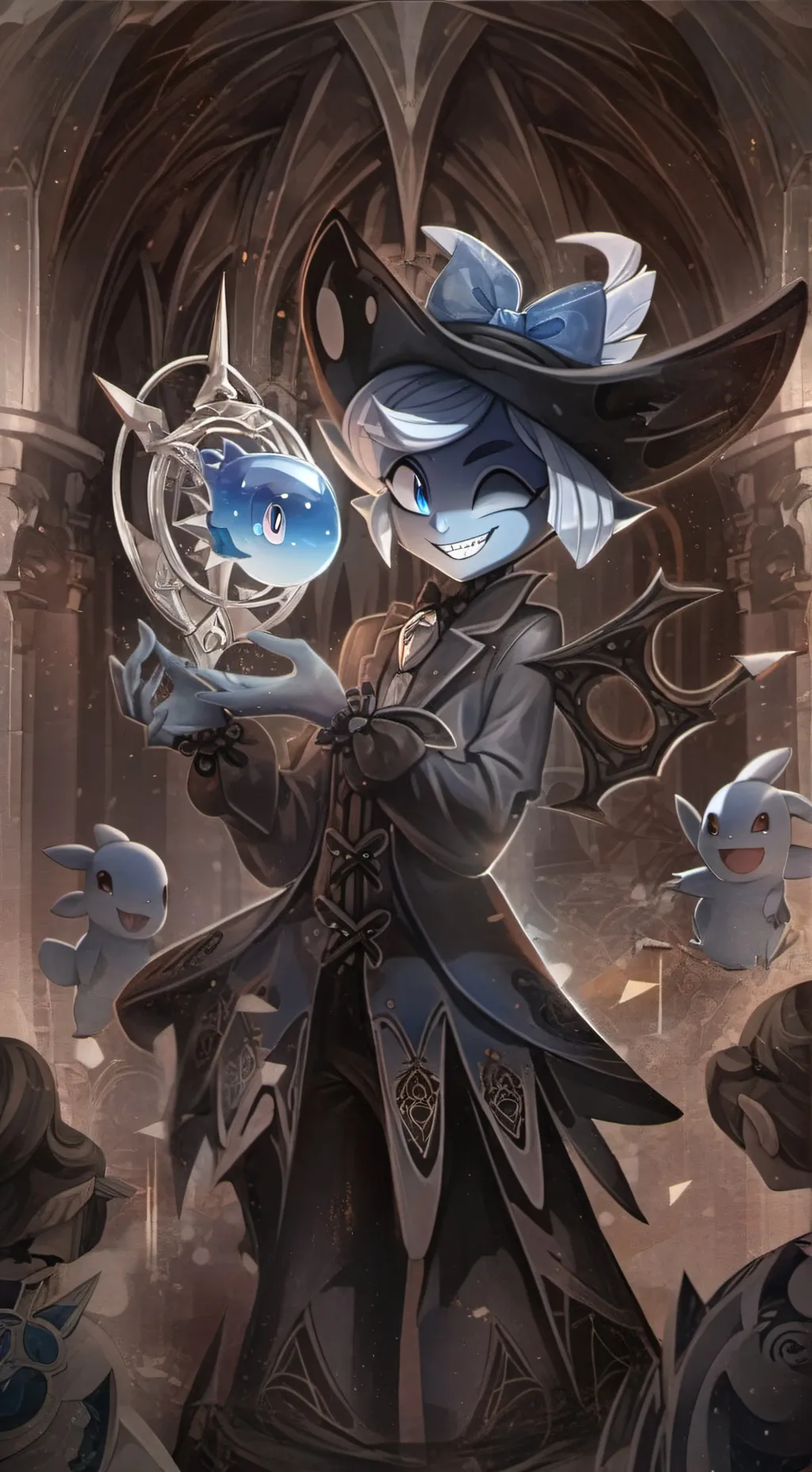 ai character: Shadow milk cookie background