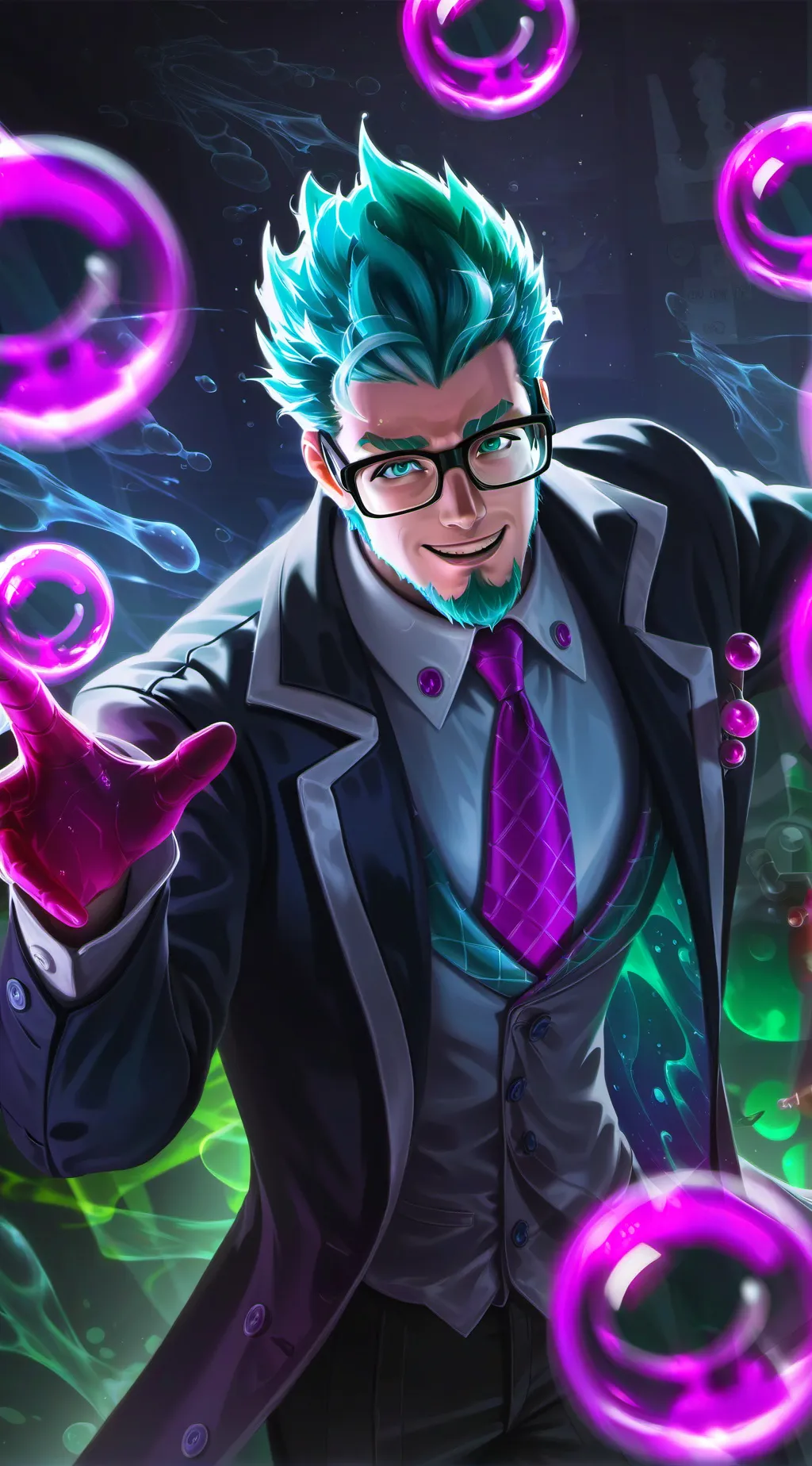 ai character: Dr. Fume Memester background