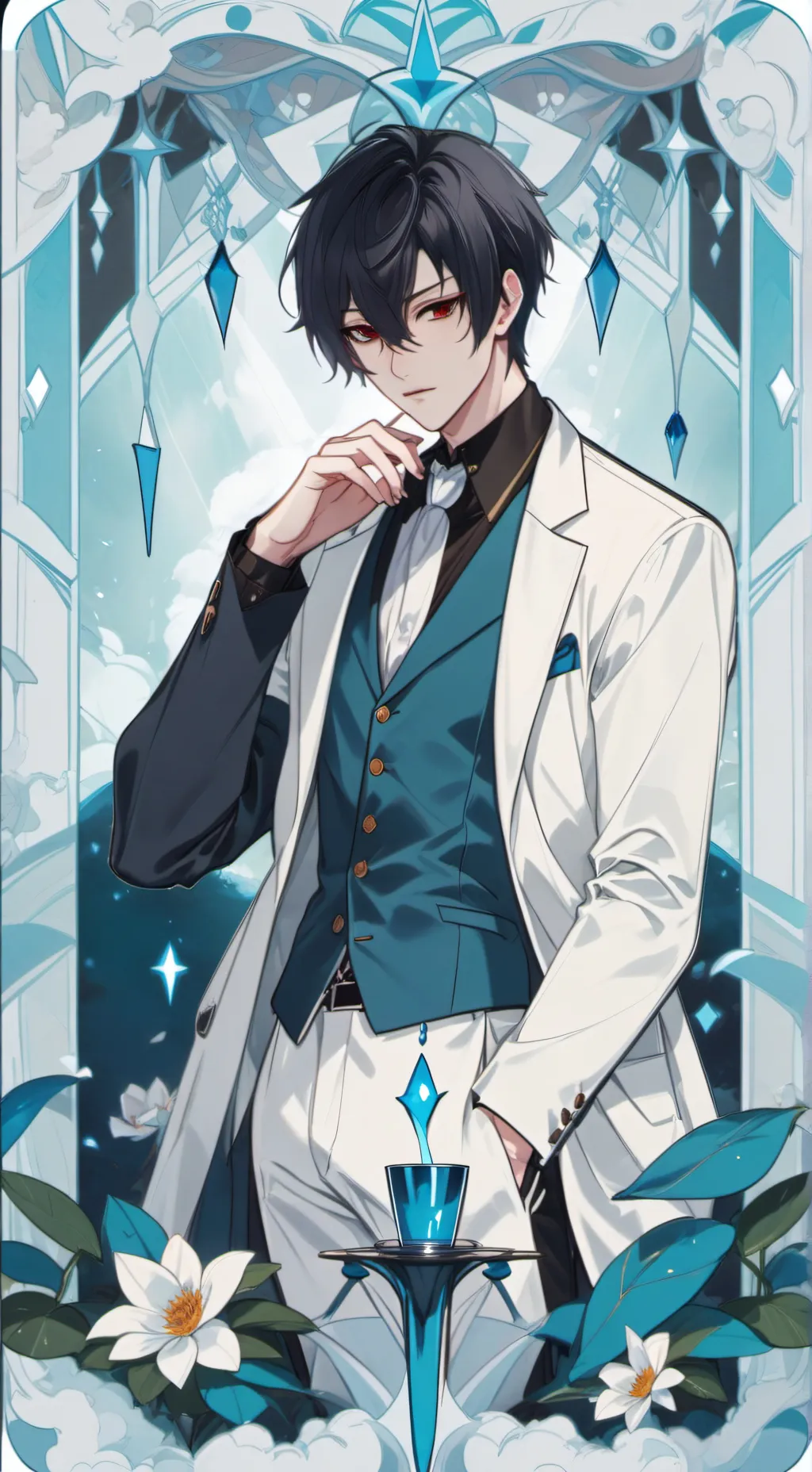 ai character: jake🍷💜 background