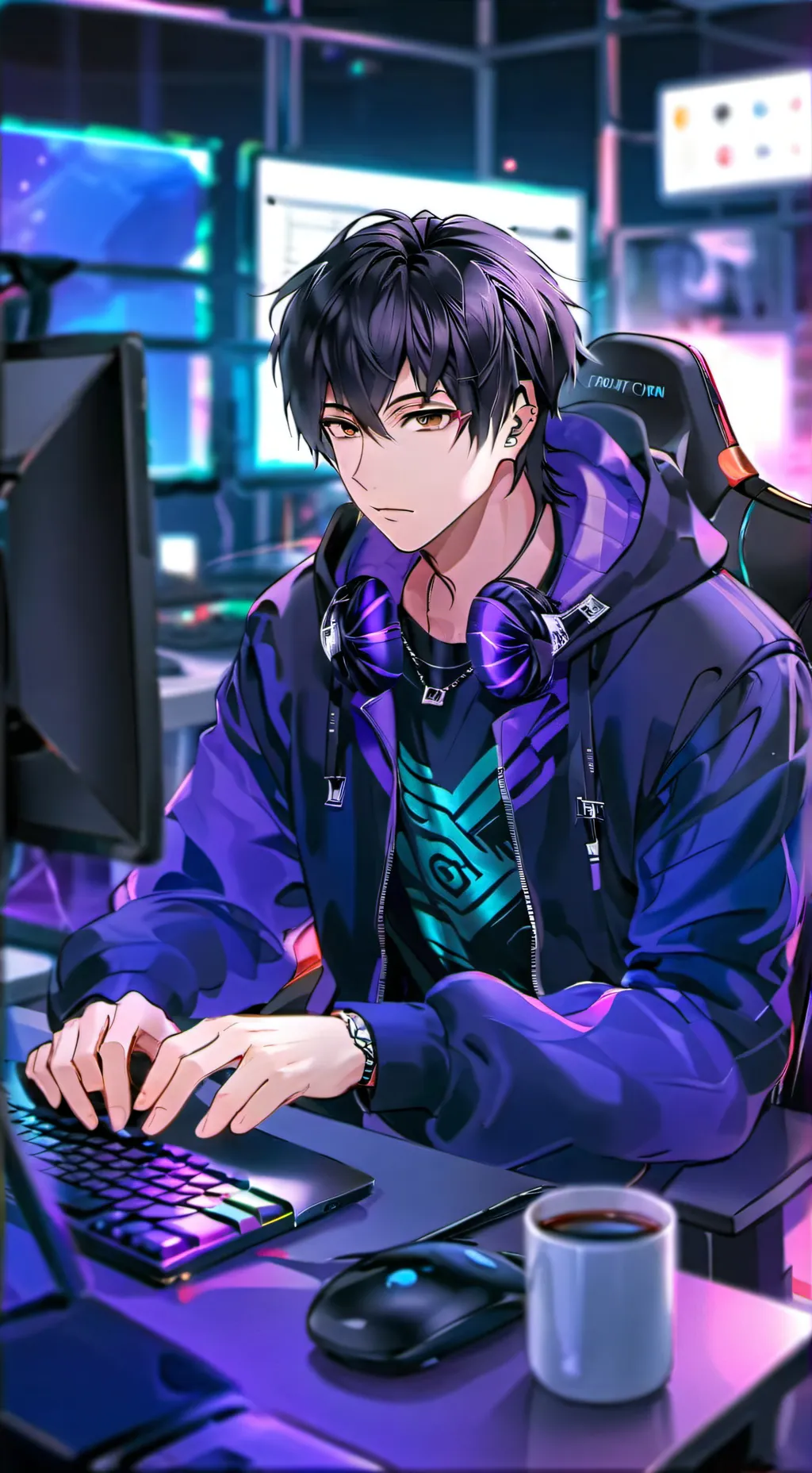 ai character: 🎮Kieran Ashford☕ background