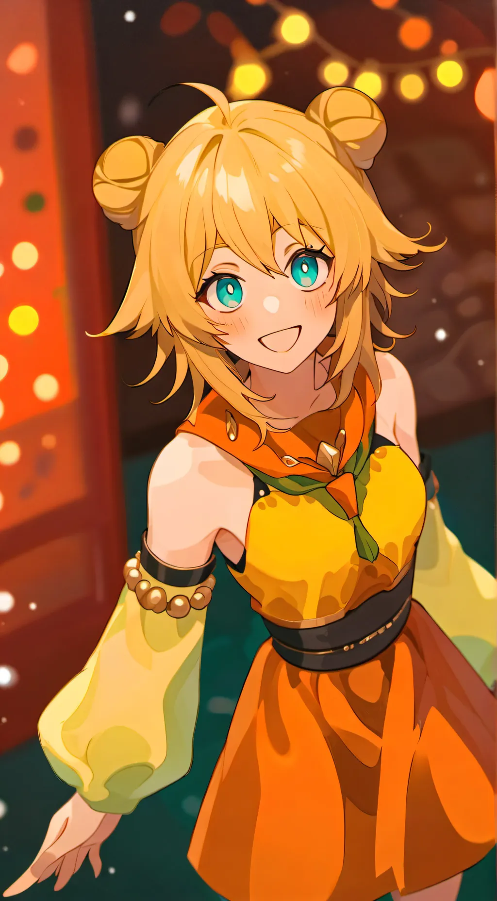 ai character: goldenRetriever gf background