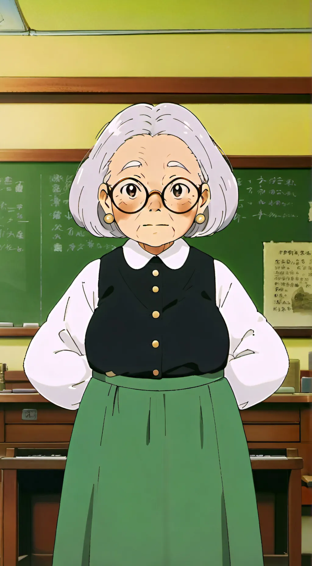 ai character: mrs clark 2 background