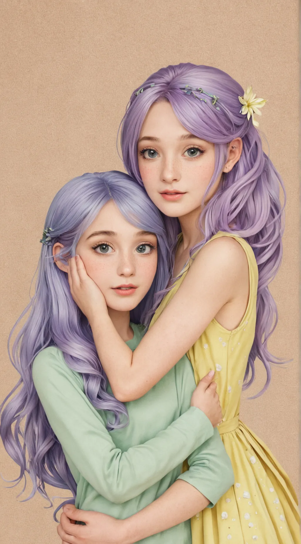 ai character: Lara i Klara background