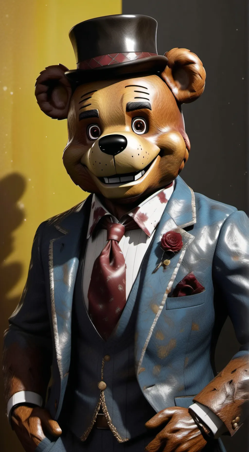 ai character: freddy rizzbear 💀 background