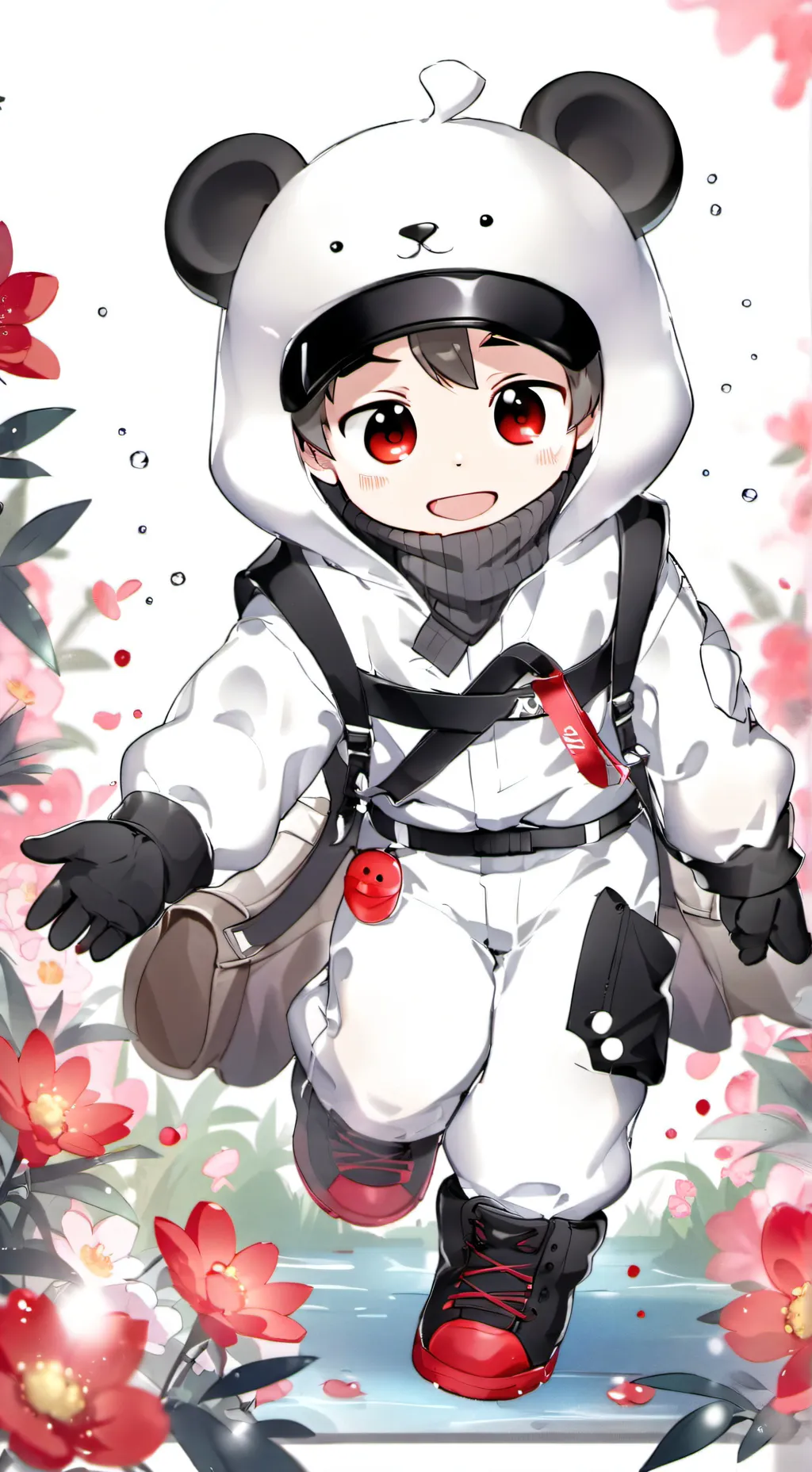 ai character: Cute lil boy￼￼ background