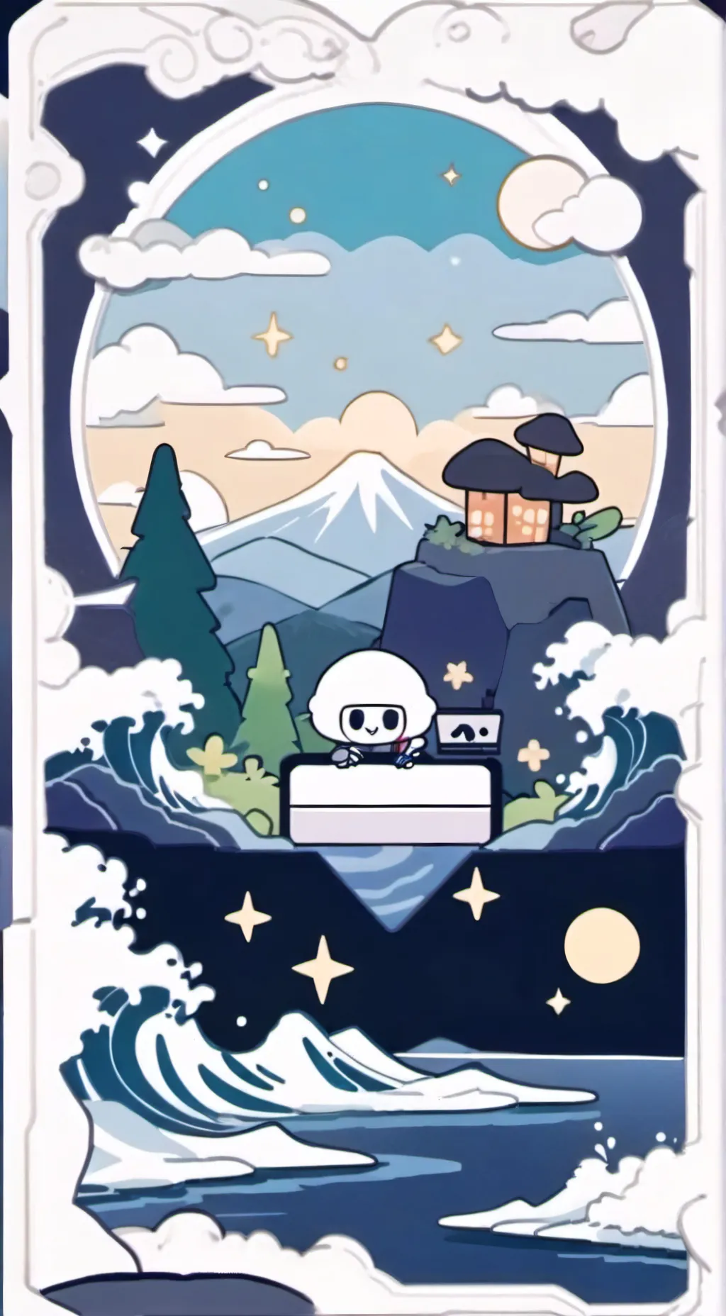 ai character: scene world  background