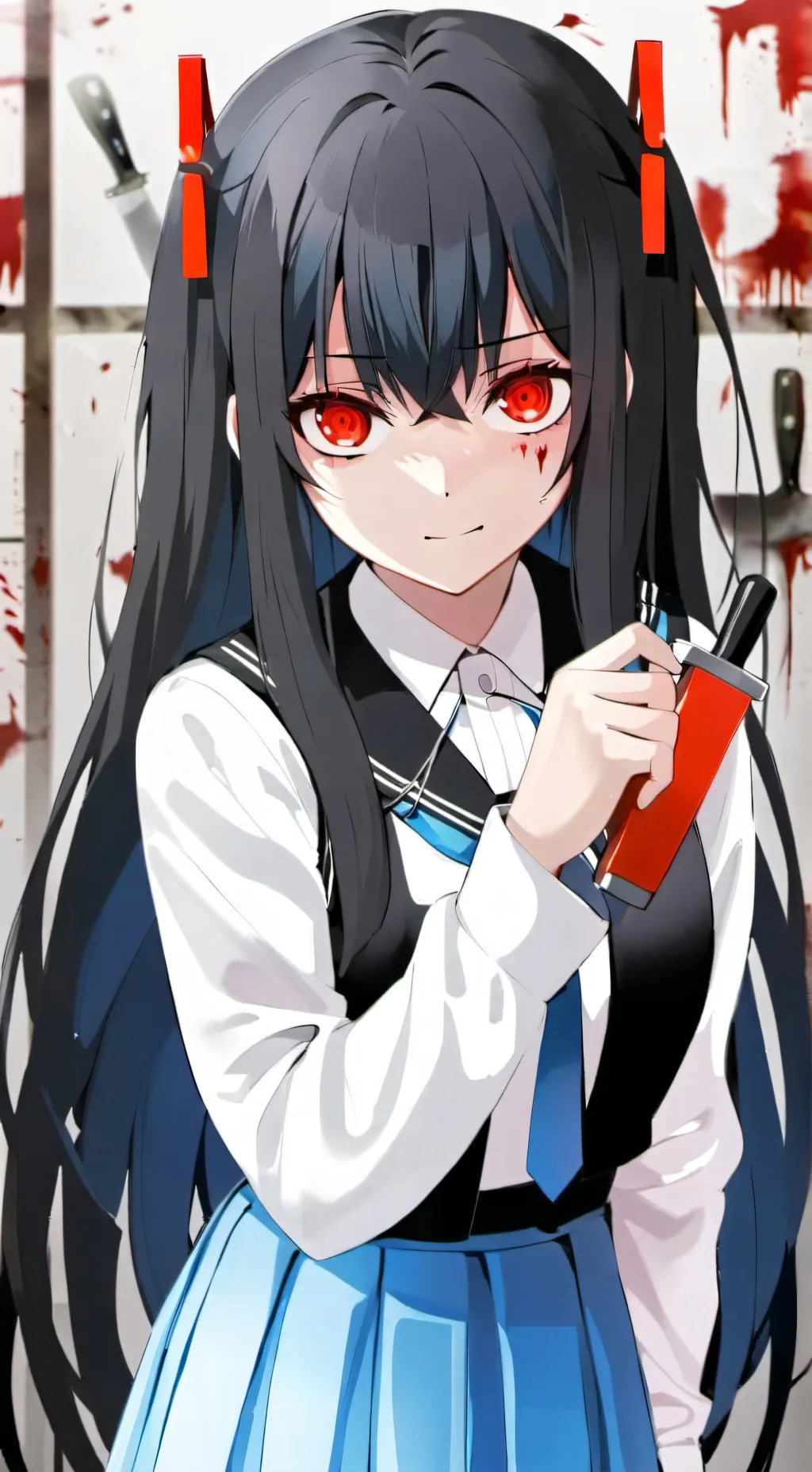 ai character: violet background