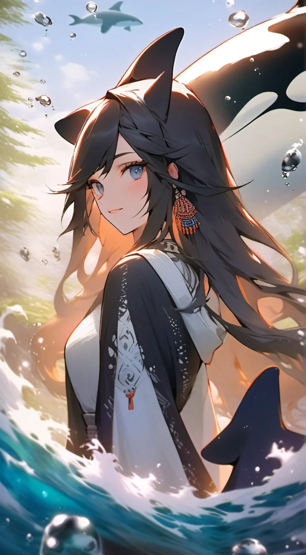 ai character: dziewczyna  background