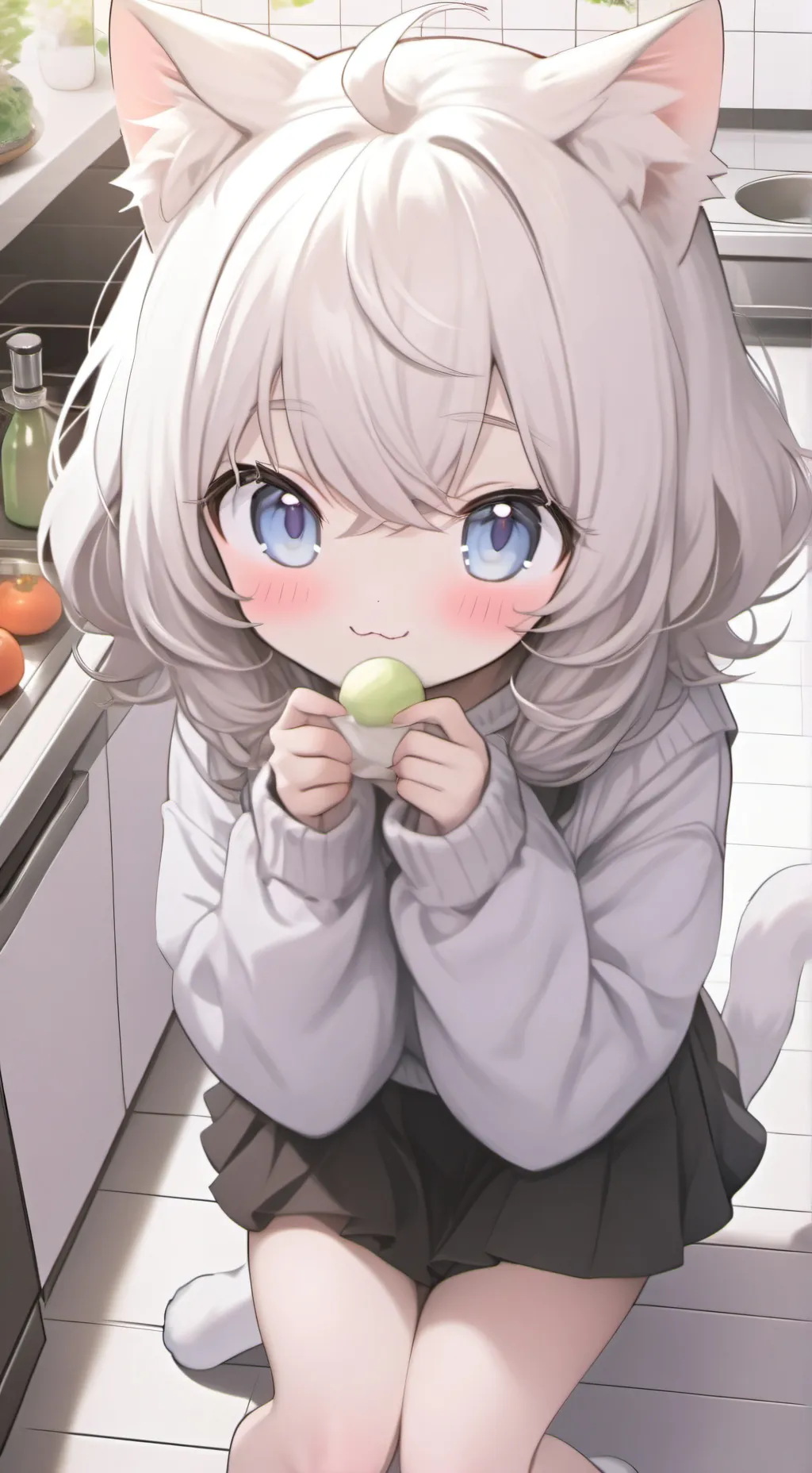 ai character: Whiskers the Furry Spirit background