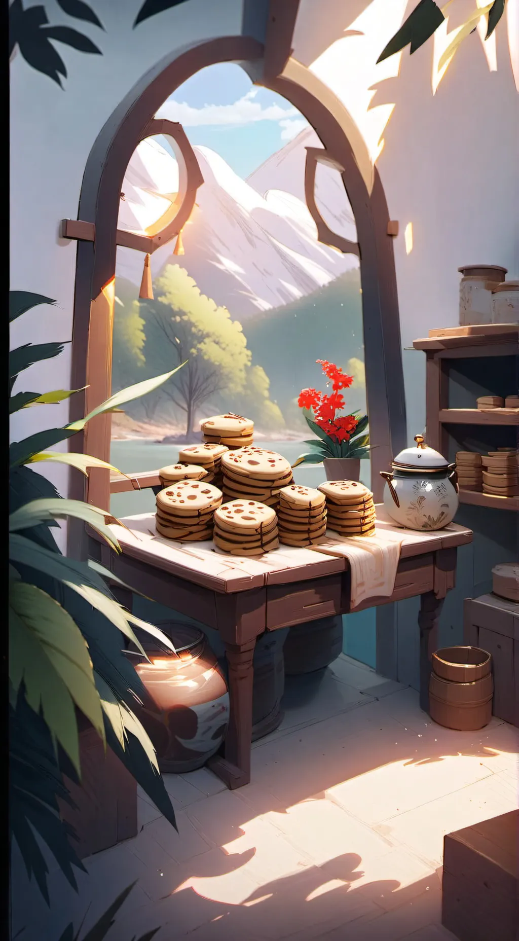 ai character: Mha 1 cookie left background