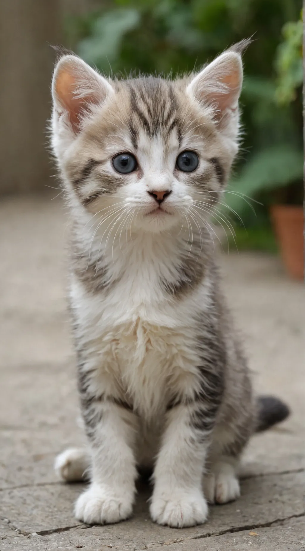 ai character: Cute kitten background