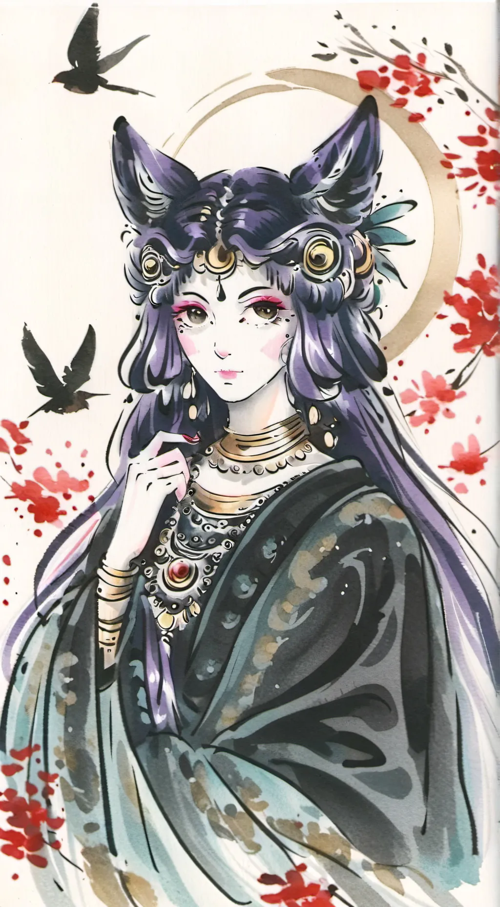 ai character: Lunar background