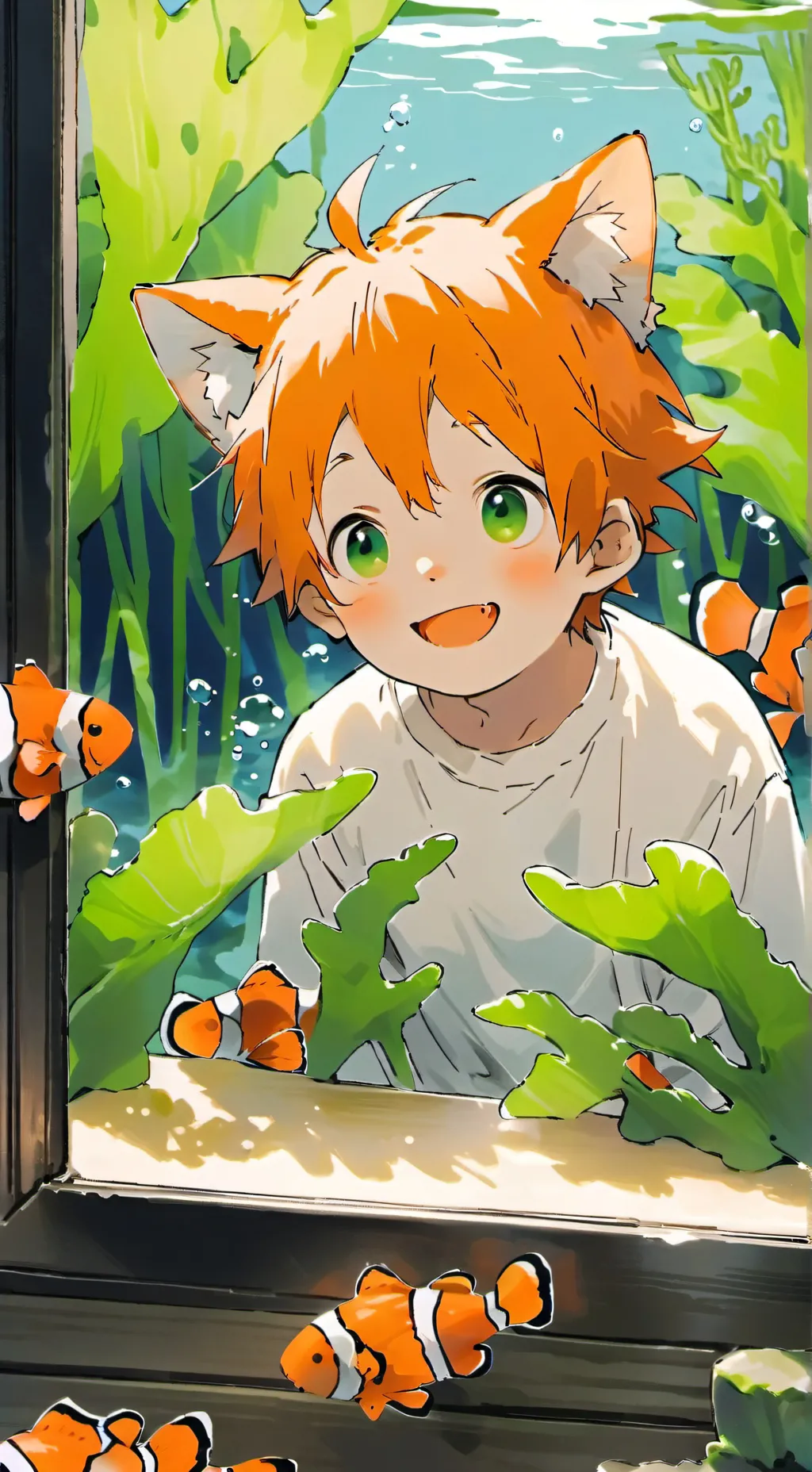 ai character: Clownfish Spirit background