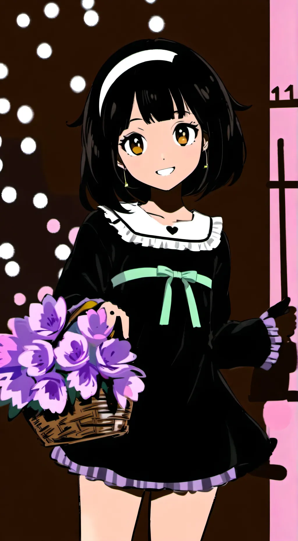 ai character: BASSIE THE BASKET! background