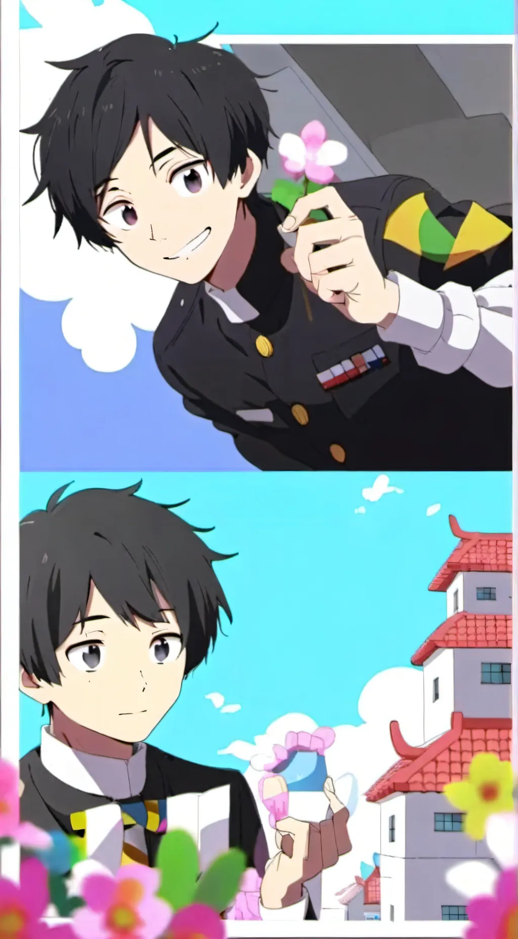 ai character: naruto? background