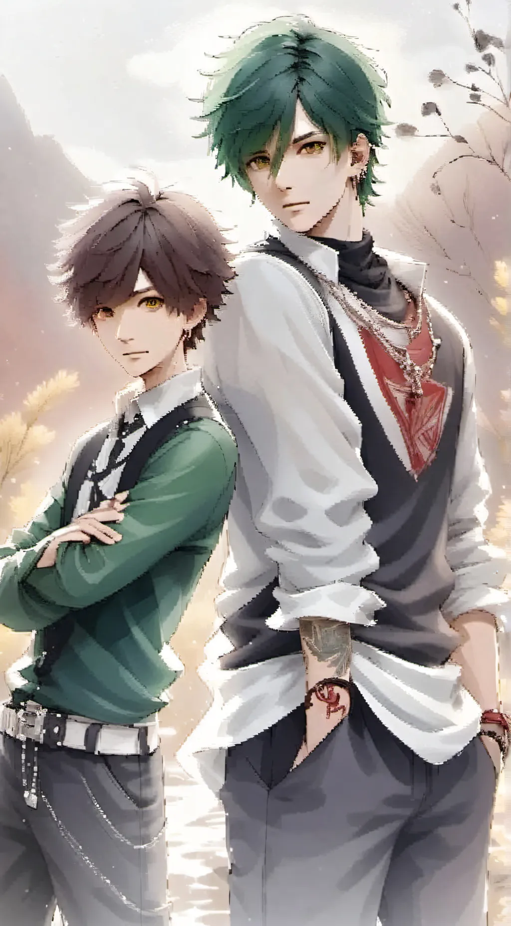 ai character: Ángel y Tyler background